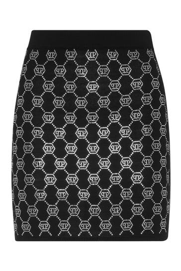 PHILIPP PLEIN Minirock MONOGRAM 02 | black