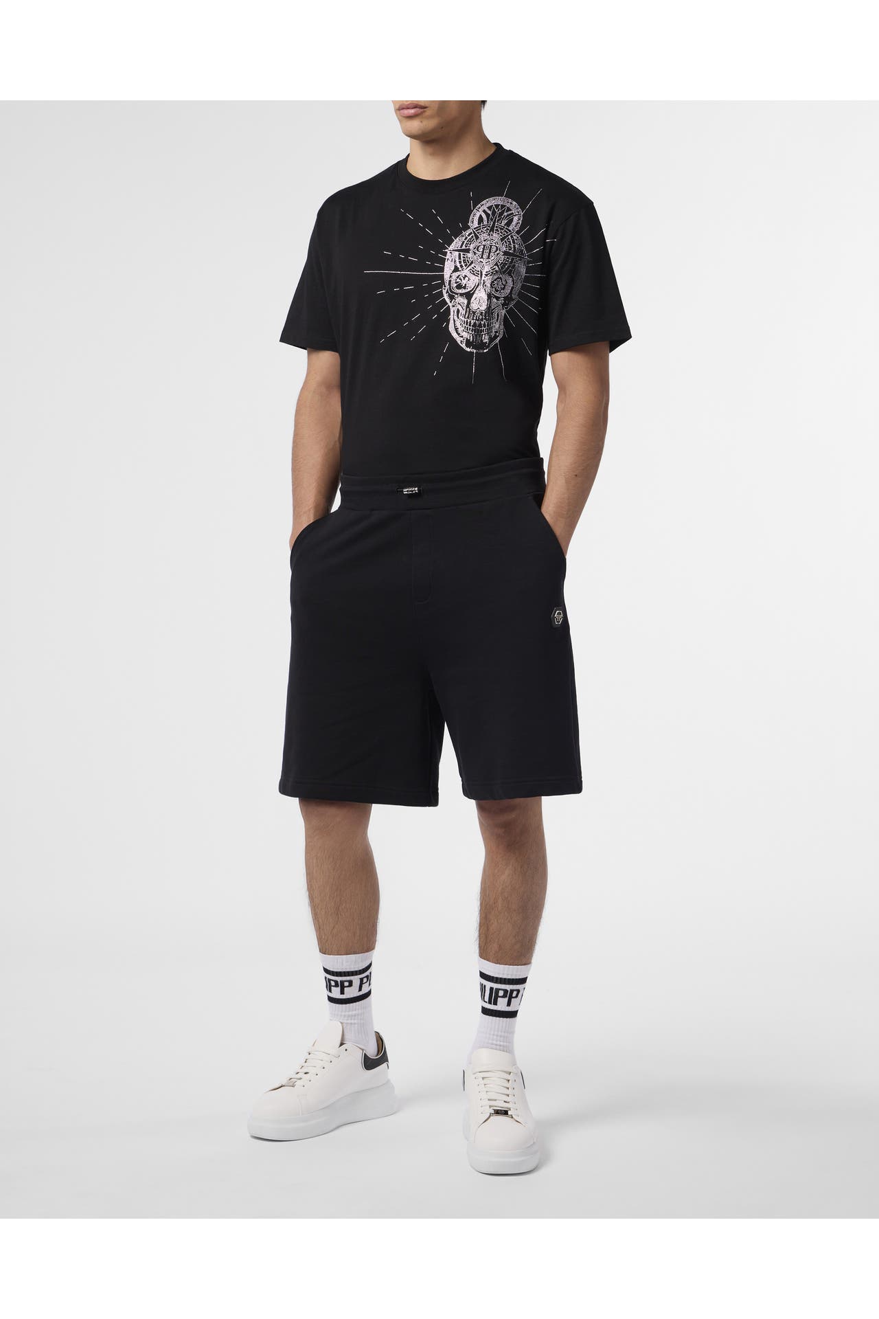 PHILIPP PLEIN Short 02 | black Wide/ Loose Fit, Bild 1