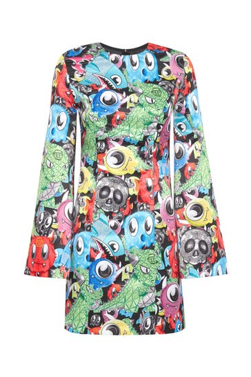 PHILIPP PLEIN Kleid LIL’ MONSTERS GANG 21 | multicolor