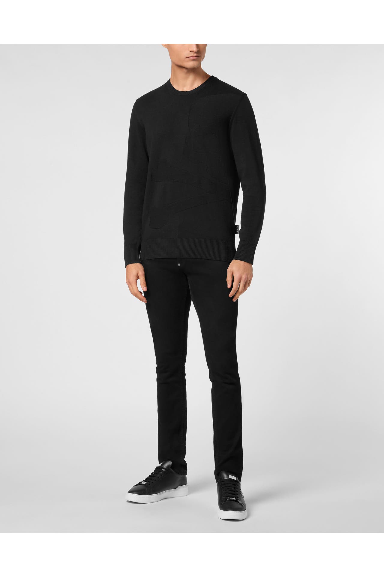 PHILIPP PLEIN Pullover SKULL&BONES 02 | black, Bild 1