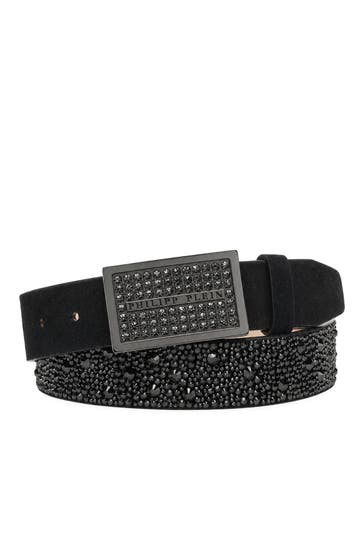 PHILIPP PLEIN Gürtel LEOPARD 0270 | black/silver