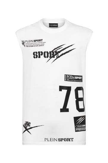 PLEIN SPORT Tank Top MULTILOGO 01 | white