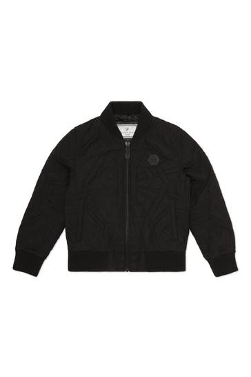 PHILIPP PLEIN Leder-Bomber MONOGRAM