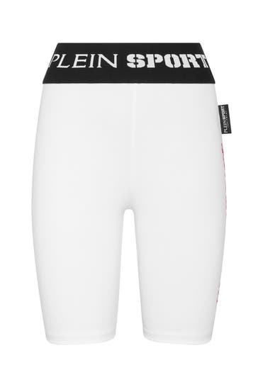 PLEIN SPORT Leggings 0133 | white+fuchsia Skinny