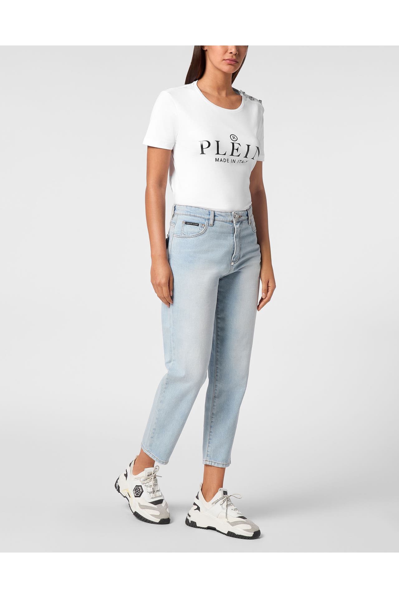 PHILIPP PLEIN Jeans HEXAGON 07GR | GrisailleTurquoise Boyfriend, Bild 1