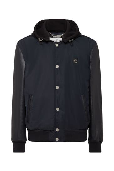PHILIPP PLEIN Lederjacke &AMP 24 | navy