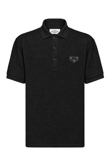 PHILIPP PLEIN Polo-Shirt MONOGRAM 02 | black