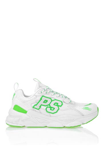 PLEIN SPORT Sportschuhe TIGER 0127 | White/greenfluo
