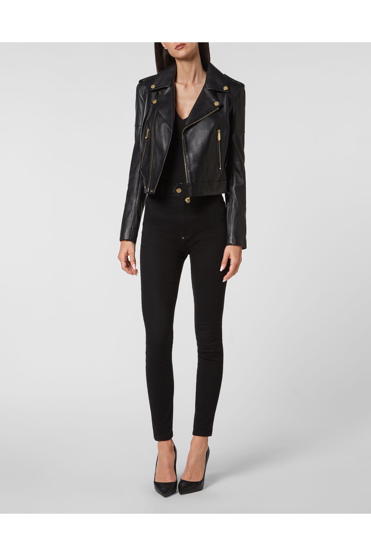 PHILIPP PLEIN Lederjacke 02 | black, Bild 1