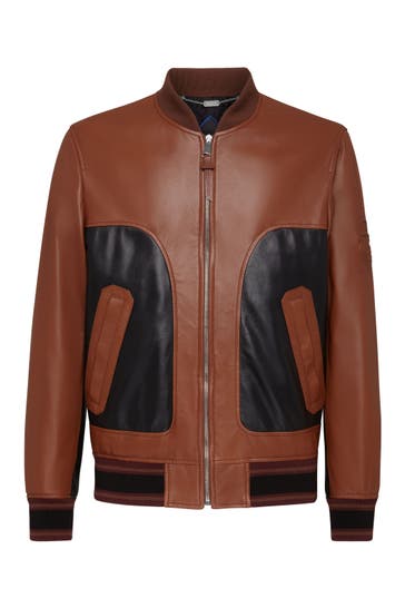 BILLIONAIRE Lederjacke CREST 04 | brown