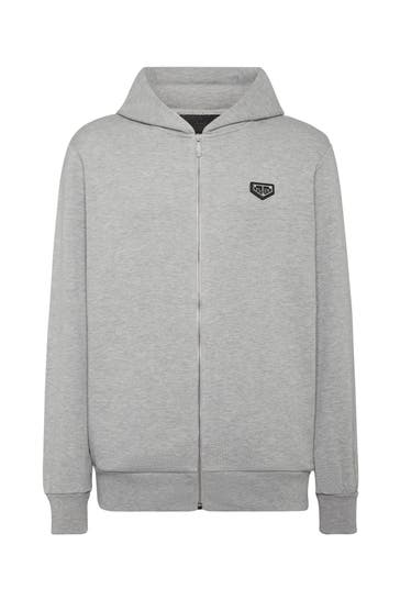 PHILIPP PLEIN Sweatjacke ICONIC PLEIN 10 | grey