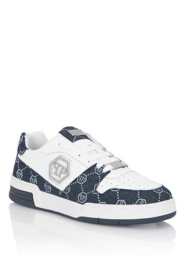 PHILIPP PLEIN Sneaker MONOGRAM 0108 | white/middleblue