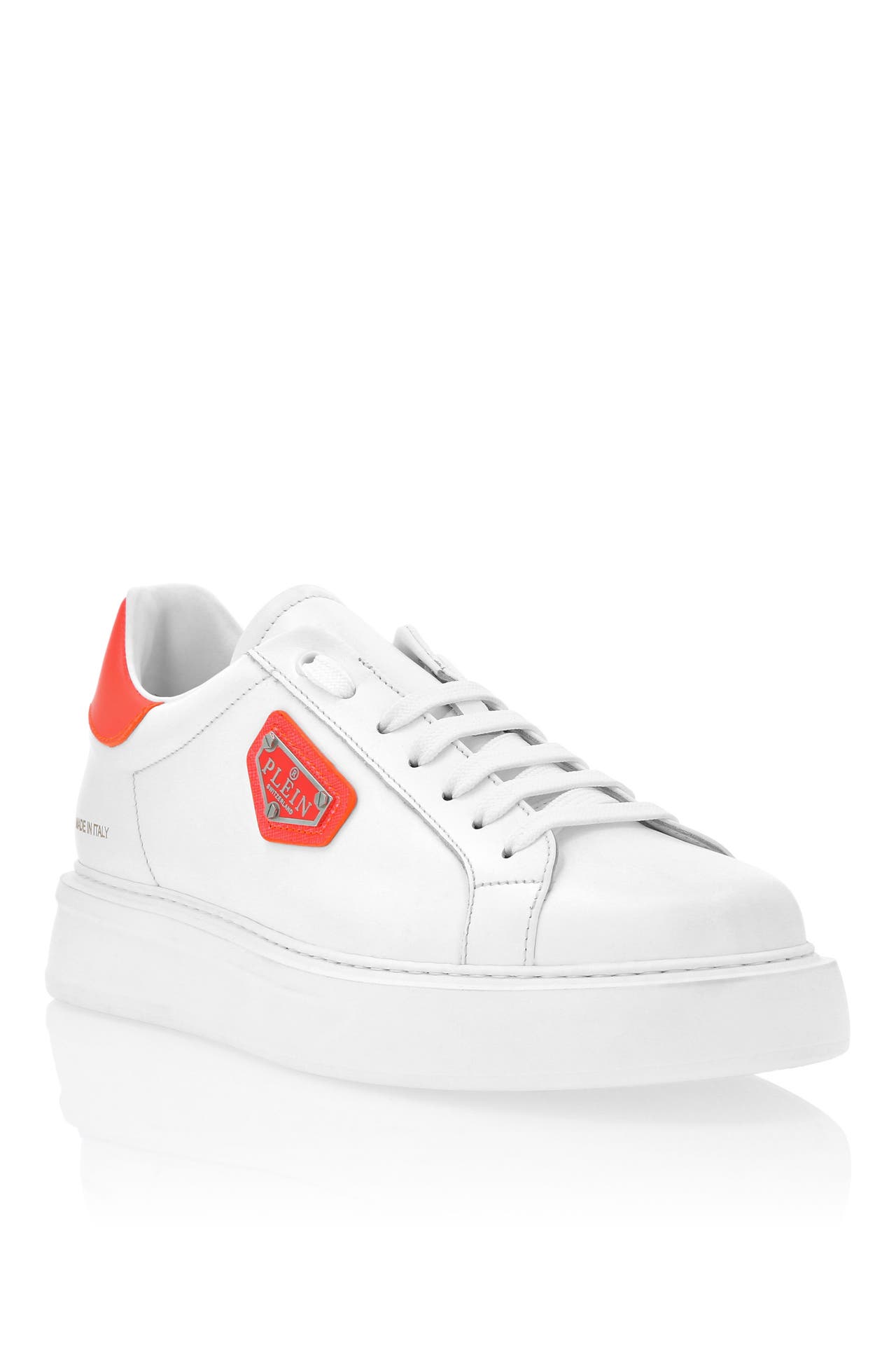 PHILIPP PLEIN Sneaker TITAN 0186 | White/orangefluo, Bild 1