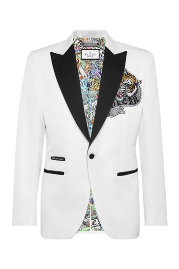 PHILIPP PLEIN Business-Sakko TATTOO 01 | white Slim Fit