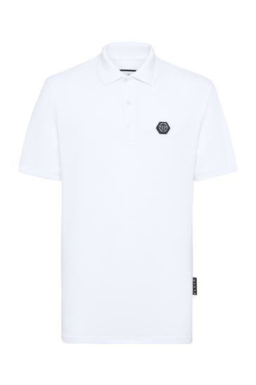 PHILIPP PLEIN Polo-Shirt HEXAGON 01 | white
