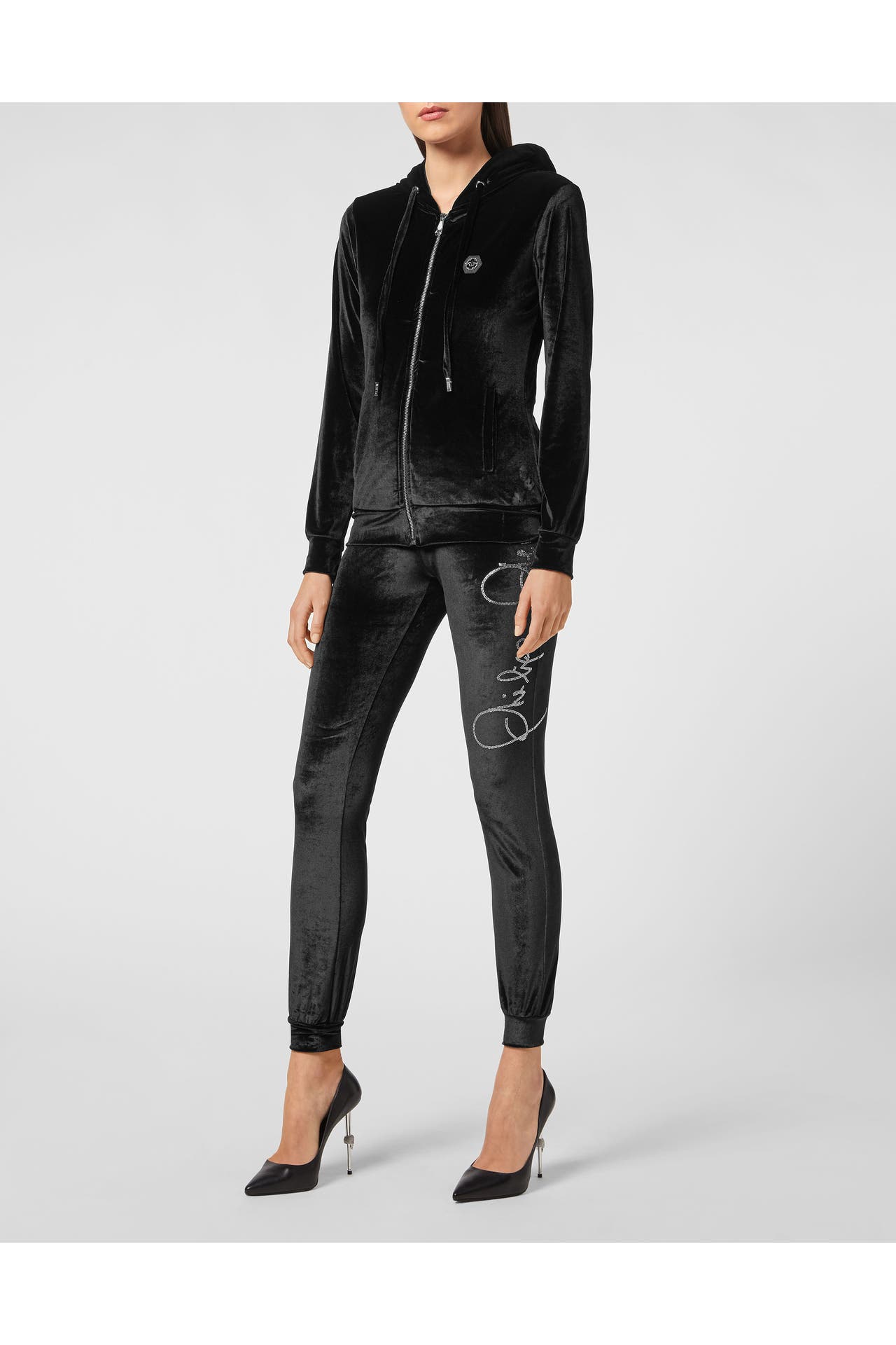PHILIPP PLEIN Sweatjacke 0260 | black/crystal, Bild 1