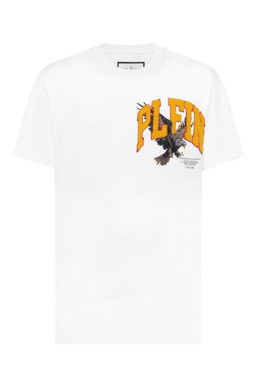 PHILIPP PLEIN T-Shirt Rundhalsausschnitt Ss EAGLE