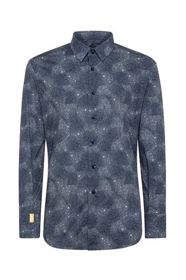 BILLIONAIRE Business-Hemd 08 | middleblue Slim Fit