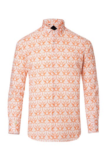 BILLIONAIRE Business-Hemd 0125 | white/coral Slim Fit