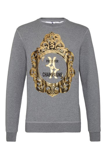 BILLIONAIRE Sweatshirt BAROQUE 10 | grey