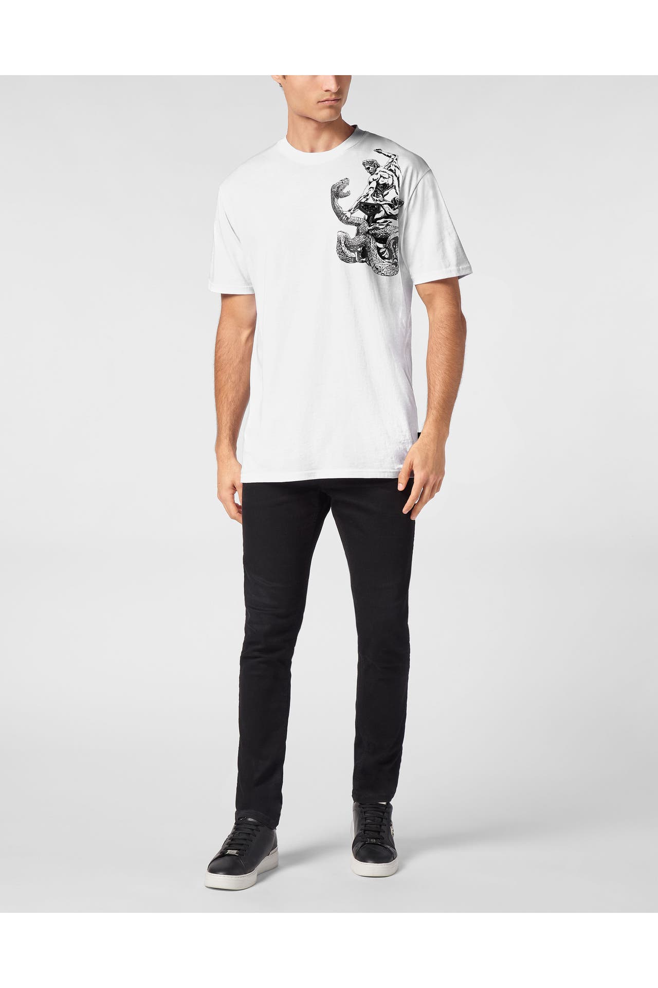 PHILIPP PLEIN Kurzarm-Rundhals-T-Shirt TATTOO, Bild 1