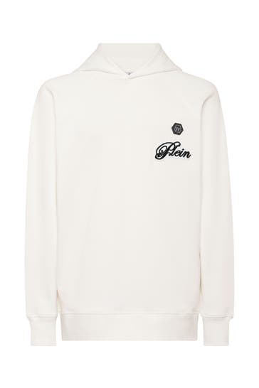 PHILIPP PLEIN Hoodie SIGNATURE 01OF | OffWhite