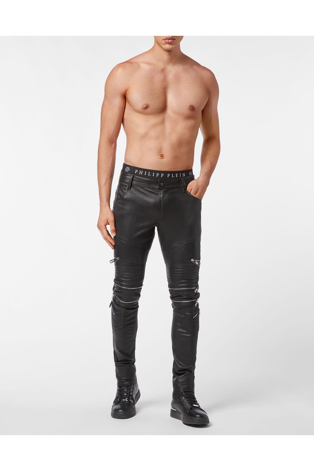 PHILIPP PLEIN Stoffhose 02 | black Chino, Bild 1