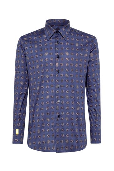BILLIONAIRE Business-Hemd 14 | darkblue Slim Fit