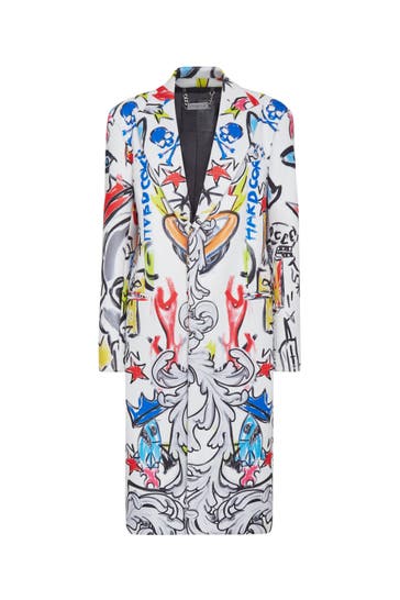 PHILIPP PLEIN Wollmantel 01 | white