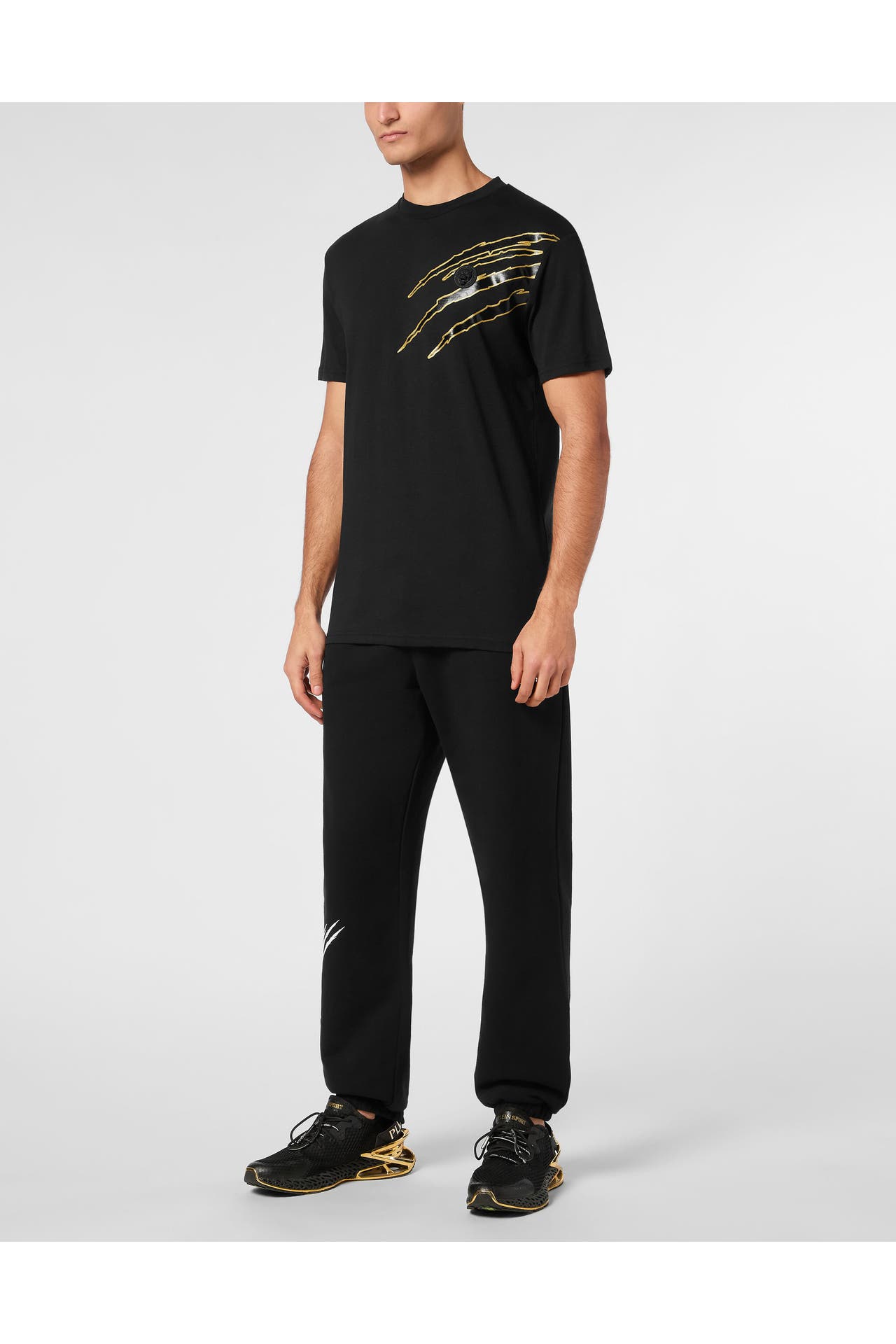 PLEIN SPORT Rundhals-T-Shirt SCRATCH, Bild 1