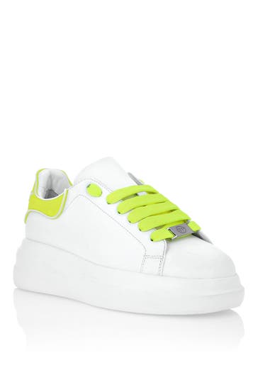 PHILIPP PLEIN Sneaker 0129 | White/yellowfluo