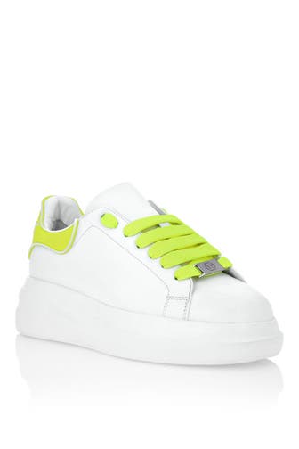 PHILIPP PLEIN Sneaker 0129 | White/yellowfluo