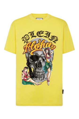 PHILIPP PLEIN Rundhals-T-Shirt HAWAII