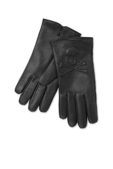 PHILIPP PLEIN Handschuhe SKULL&BONES 02 | black