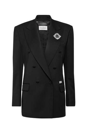 PHILIPP PLEIN Blazer Brooch 02 | black