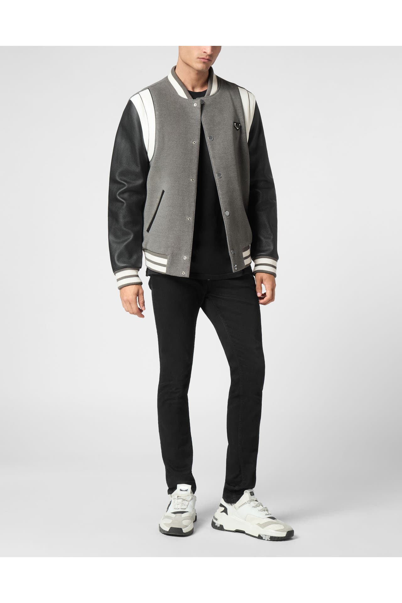 PHILIPP PLEIN Lederjacke 10 | grey, Bild 1
