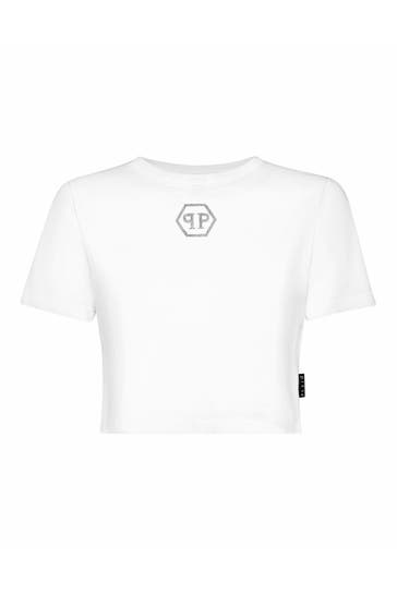 PHILIPP PLEIN T-Shirt HEXAGON 01 | white