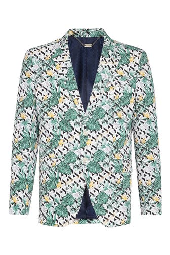 BILLIONAIRE Business-Sakko 0105 | white/green Slim Fit