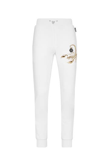 PHILIPP PLEIN Sweatpant SCORPION 01 | white Loose Fit