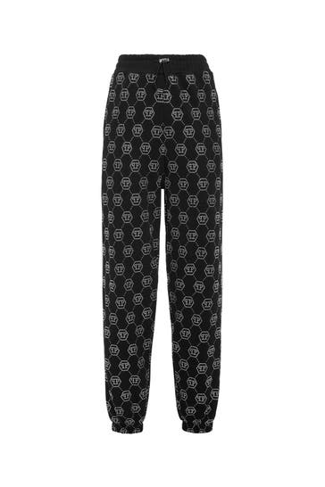 PHILIPP PLEIN Joggpant MONOGRAM 02 | black Straight