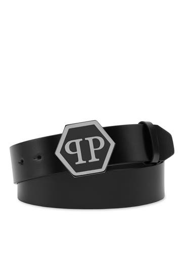 PHILIPP PLEIN Casual-Gürtel HEXAGON 0291 | black/nickel