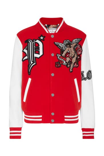PHILIPP PLEIN Lederjacke LOVE 13 | red