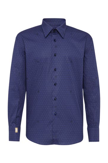 BILLIONAIRE Business-Hemd LION 14 | darkblue Slim Fit