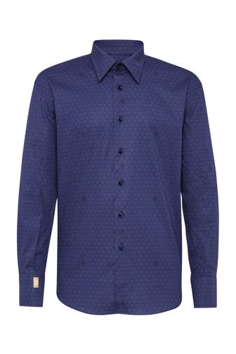 BILLIONAIRE Business-Hemd LION 14 | darkblue Slim Fit