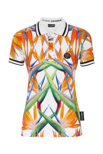 PLEIN SPORT Polo-Shirt 0121 | white/multicolored