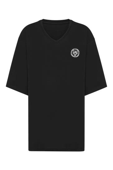 PLEIN SPORT T-Shirt V-Ausschnitt Ss