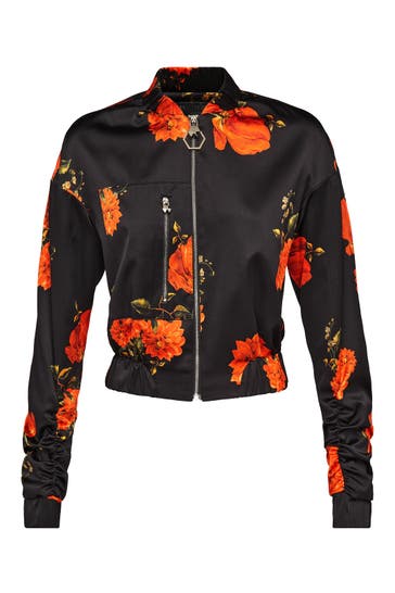 PHILIPP PLEIN Blouson FLOWERS 0213 | black/red