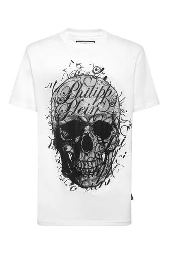 PHILIPP PLEIN Rundhals-T-Shirt SKULL