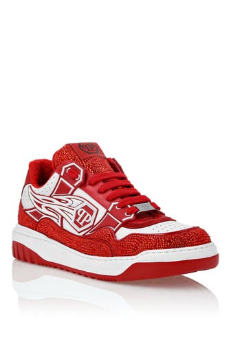 PHILIPP PLEIN Sneaker HEXAGON 0113 | white/red