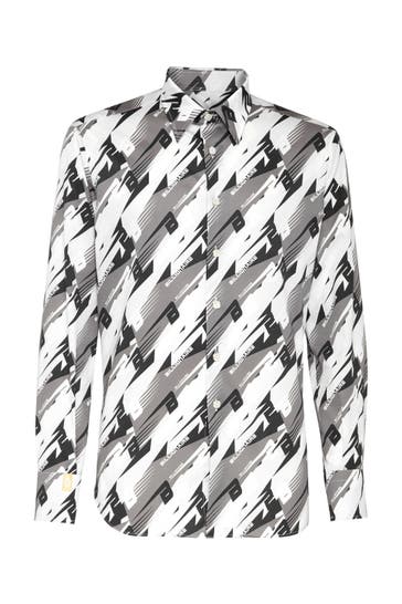 BILLIONAIRE Business-Hemd RACING 10 | grey Slim Fit